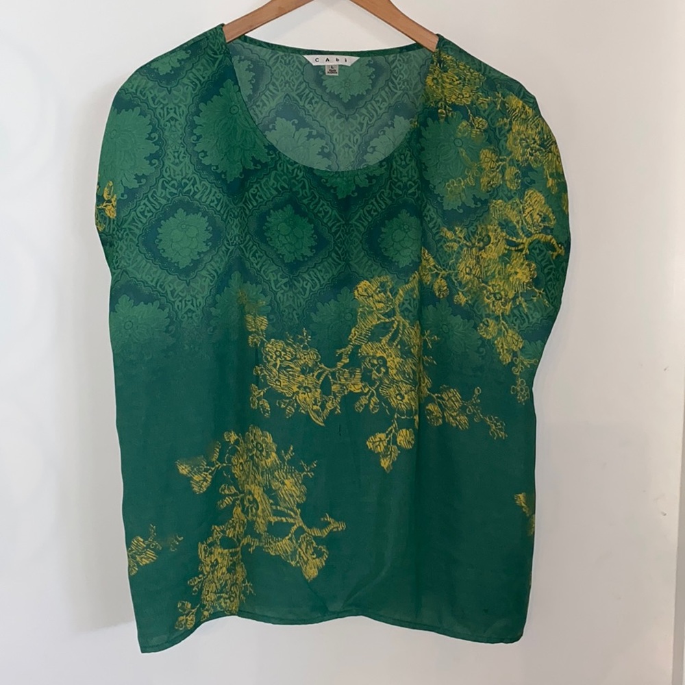 Cabi top green and gold large